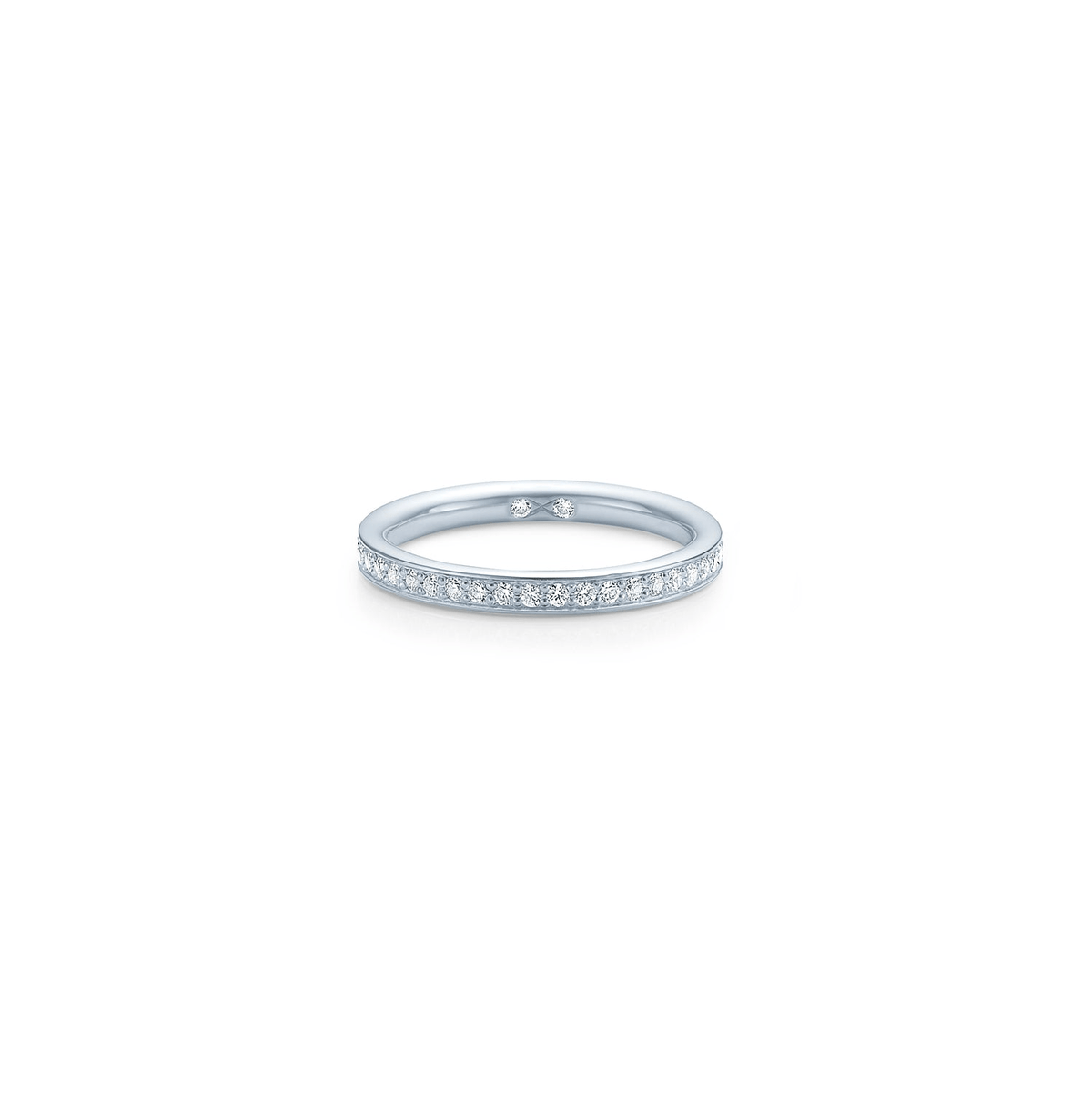 Eternity Diamond Band i 18K hvitt gull med pavesatte zirkonia