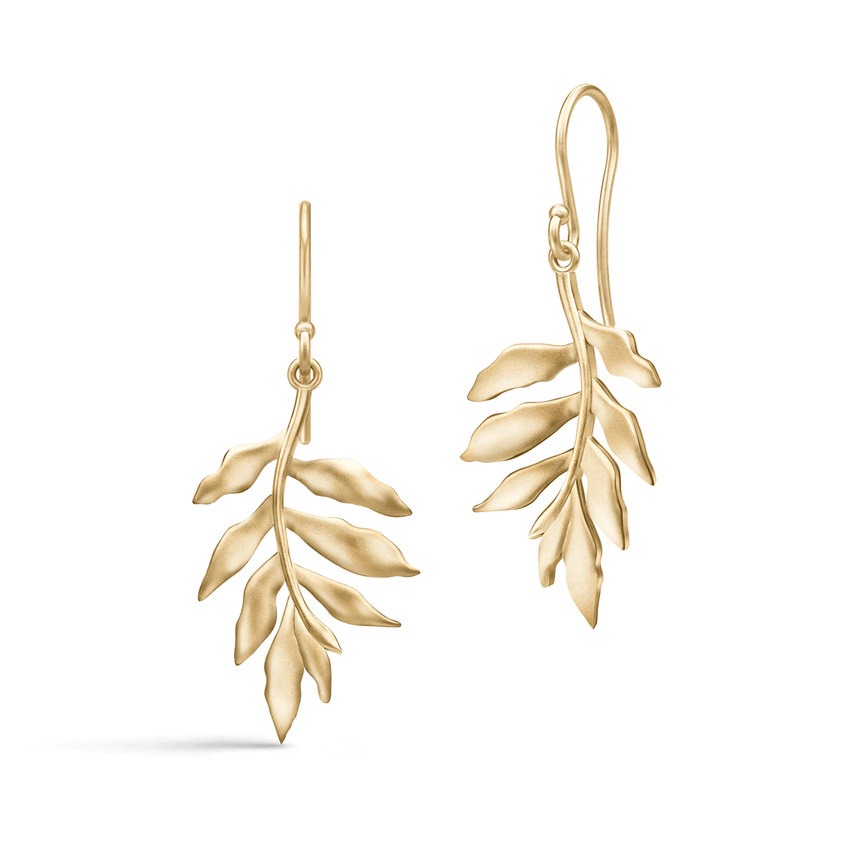 Tree Of Life Earrings - runde anheng med Tree of Life-logo i forgylt sølv