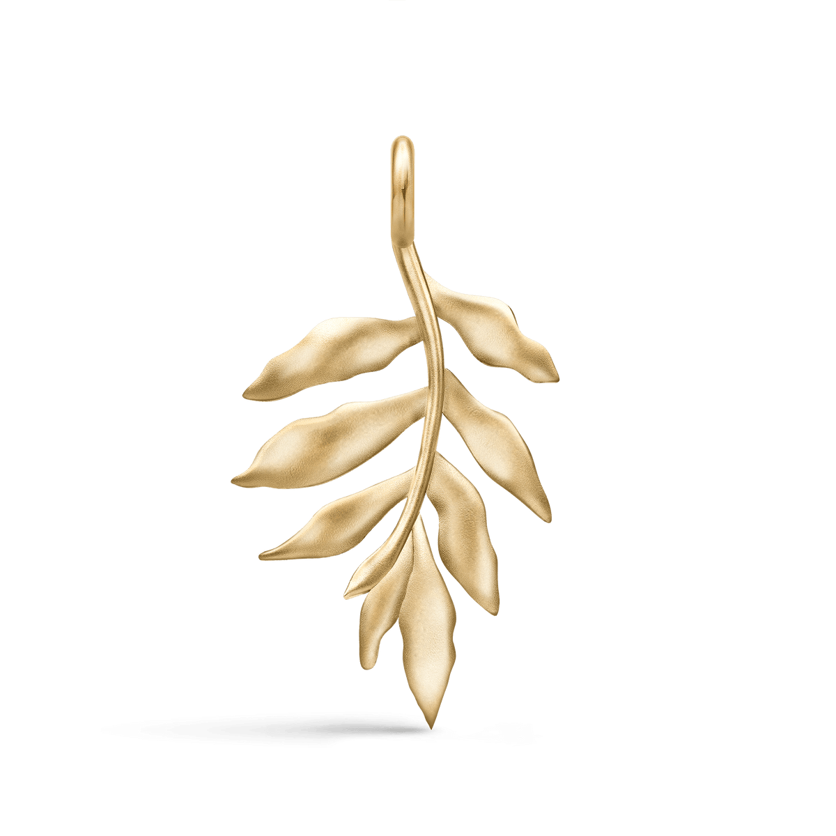 Tree Of Life anheng i gull formet som et blad, produktbilde