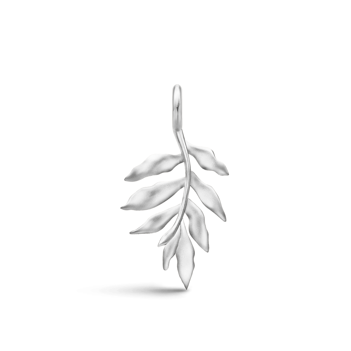 Little Tree Of Life anheng fra Julie Sandlau - bladformet anheng i rhodinert sølv
