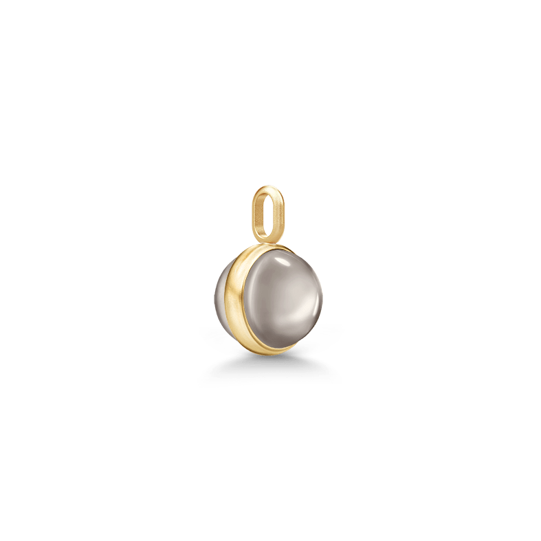 Little Prime Pendant i grå krystall sett fra siden