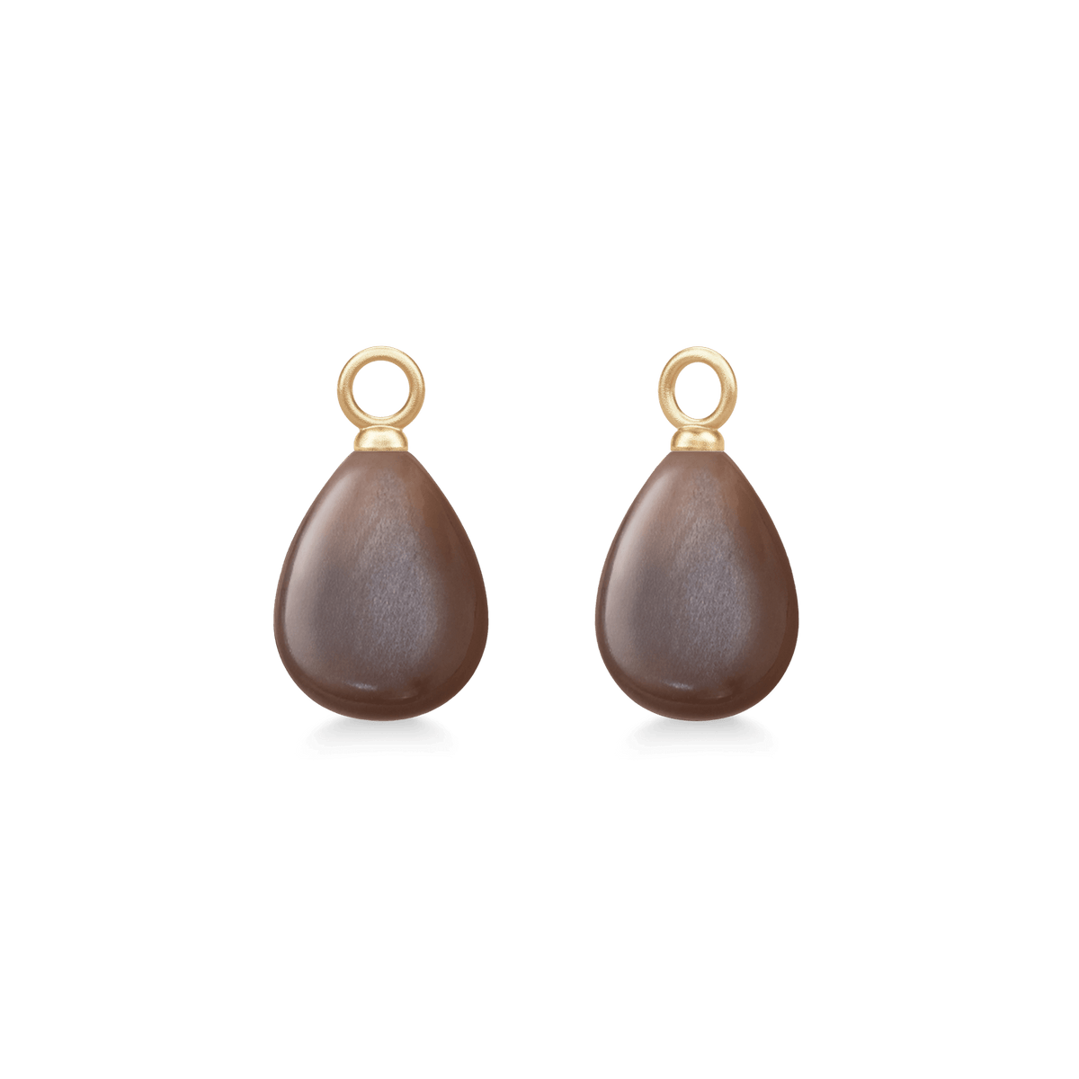 Elina Ear Pendant Chocolate Moonstone