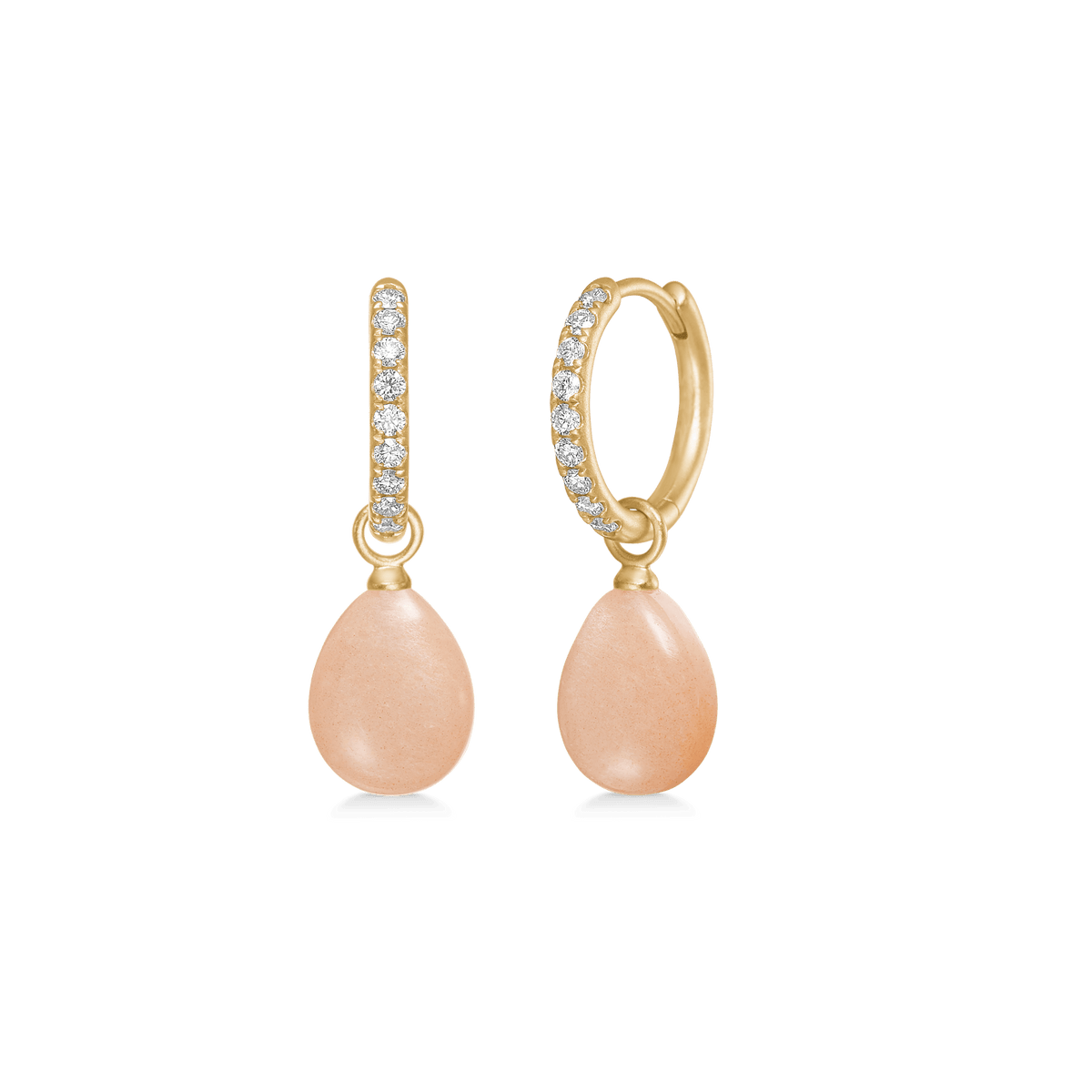 Elina Ear Pendant Rosy Moonstone