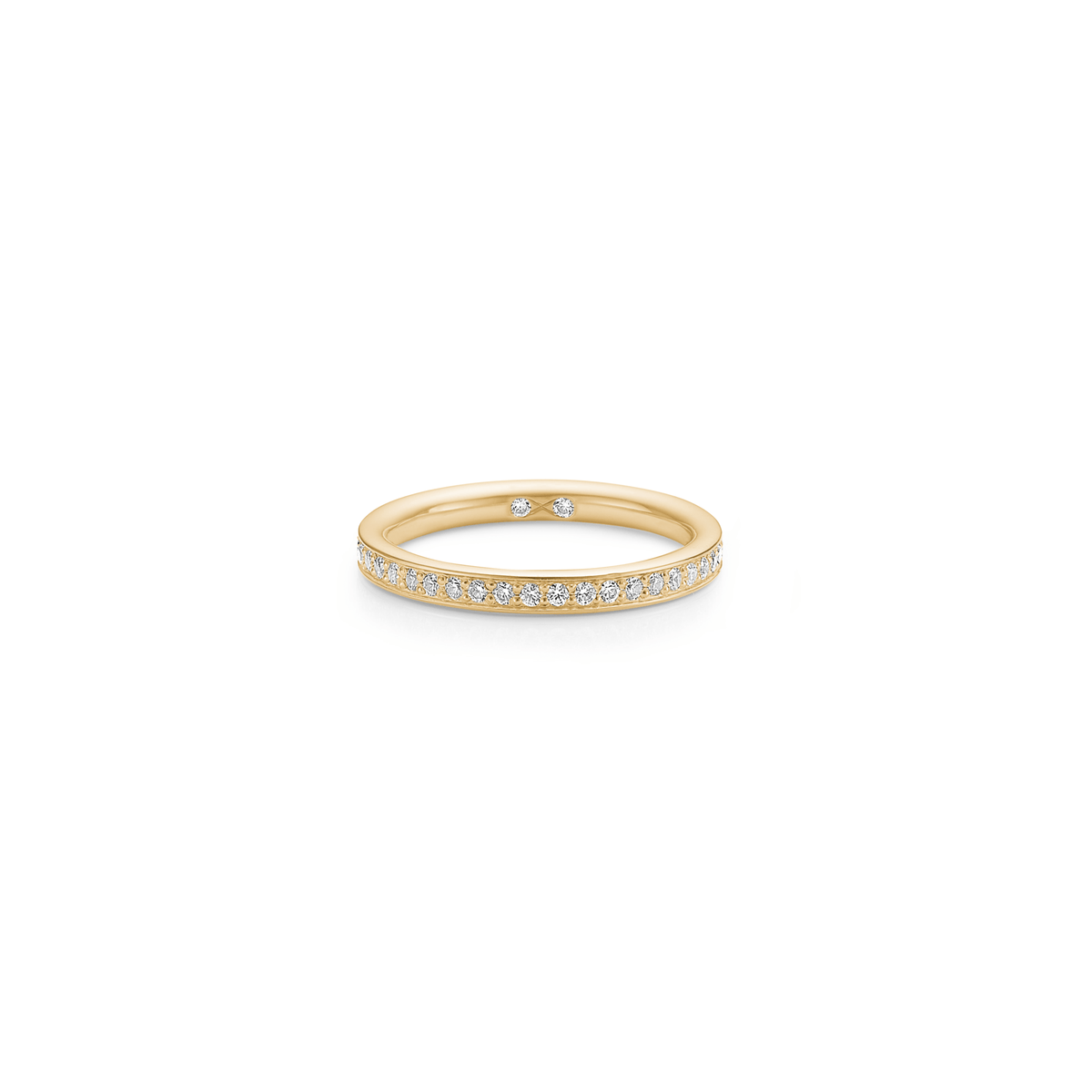 Eternity Diamond Band fra Julie Sandlau - ring i 18 karat gull med diamanter hele veien rundt