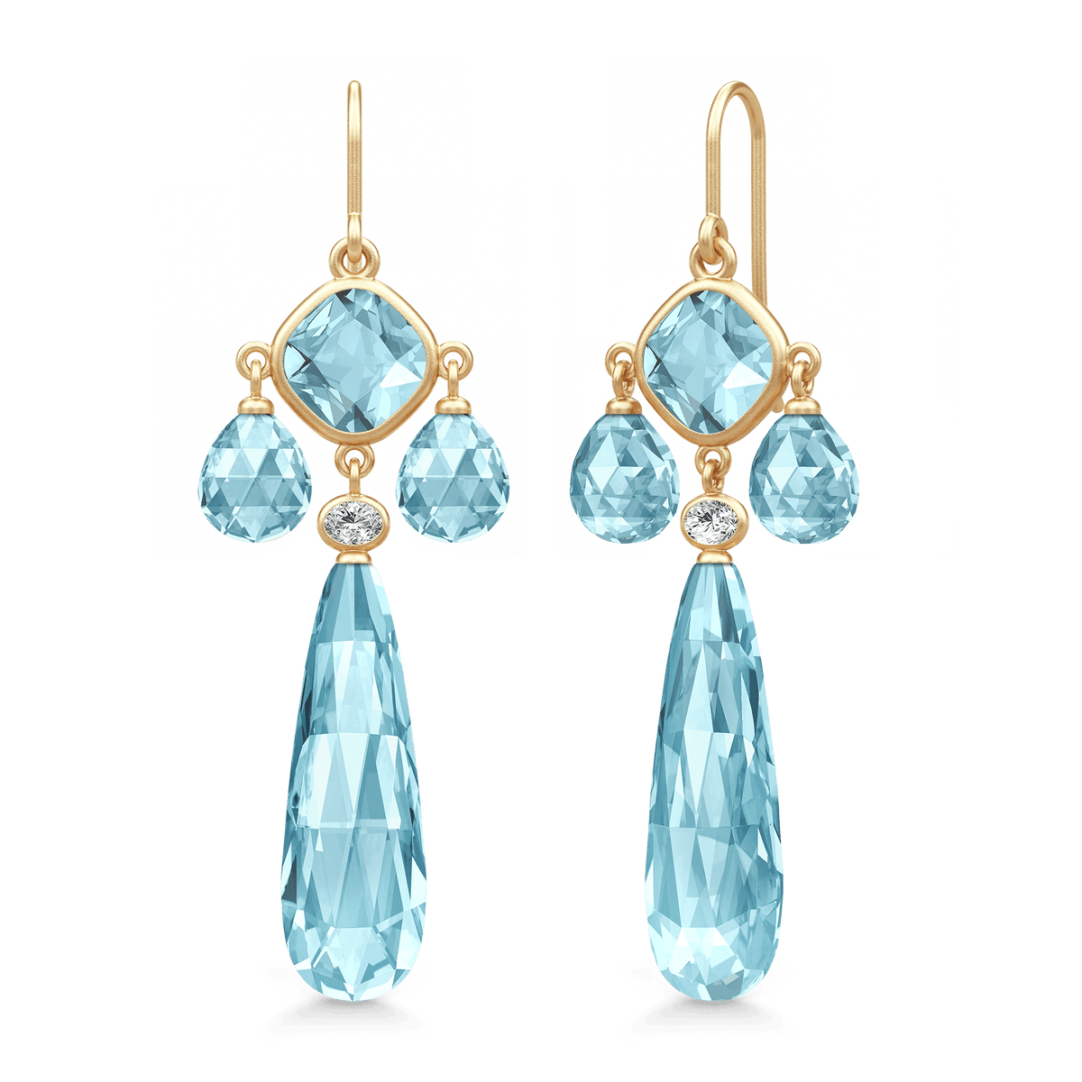 Ofelia Chandelier Earrings - Ice Blue