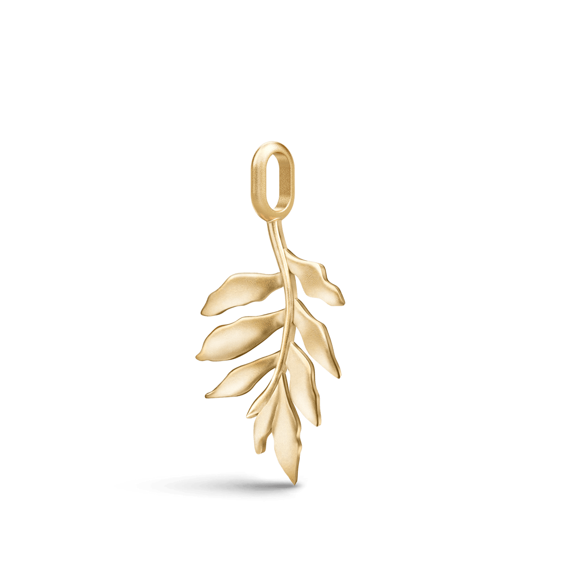 Little Tree Of Life anheng fra Julie Sandlau i forgylt sølv, sett fra siden