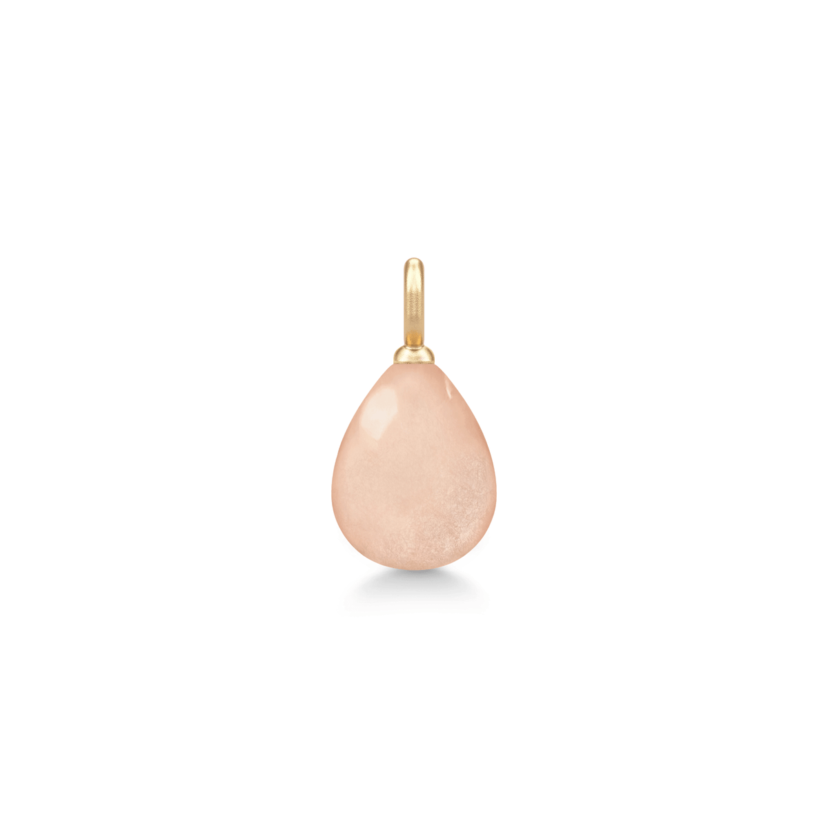 Elina Pendant i gull med Rosy Moonstone, produktbilde